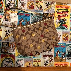 Coach side bag and matching wallet